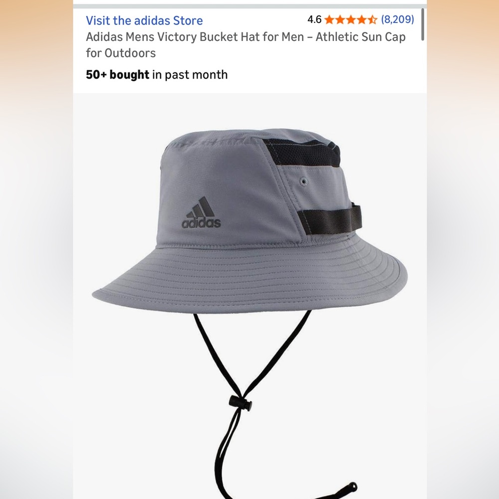 Adidas Grey Victory Bucket Hat 3.0